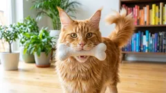 En katt beter sig som en hund – bedårande, men missa inte dessa varningssignaler